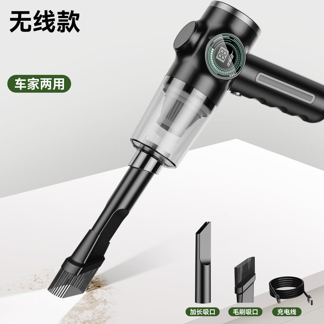 Cordless Car Vacuum – Handheld Mini with Battery Display