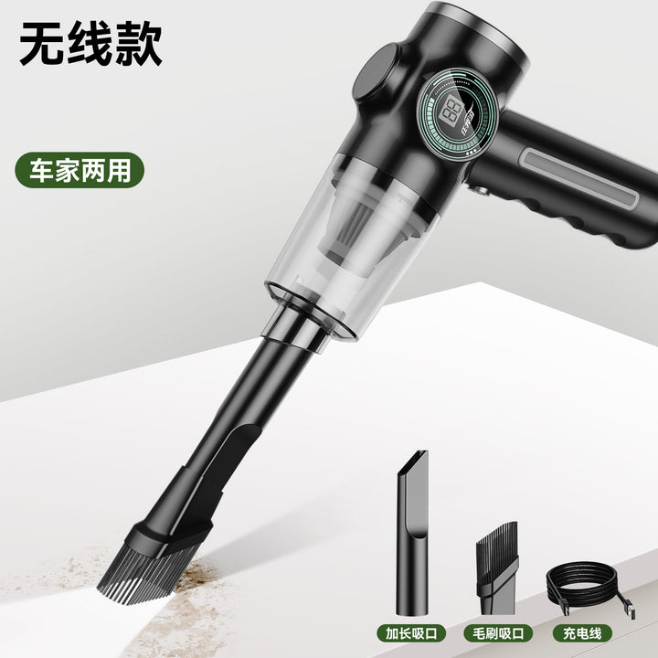Cordless Car Vacuum – Handheld Mini with Battery Display