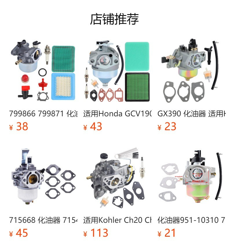 951-05021 951-12785 化油器 RT65 C46540 46515发电机 208cc 212