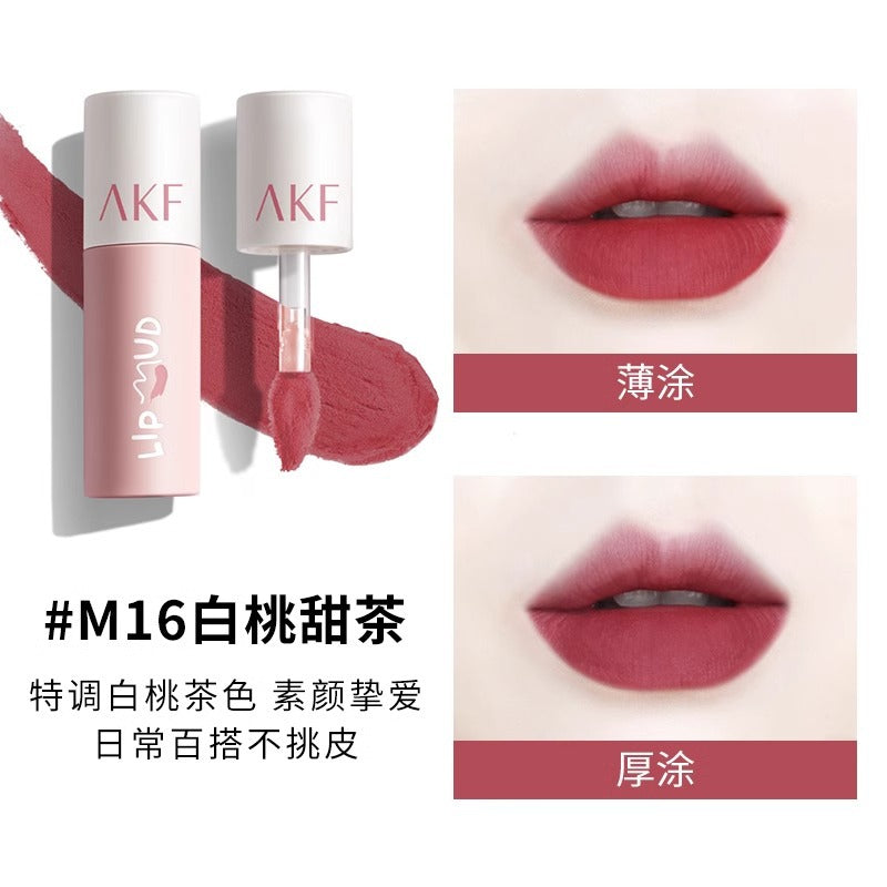 AKF Lip Mud Lip Gloss Brightening Lipstick