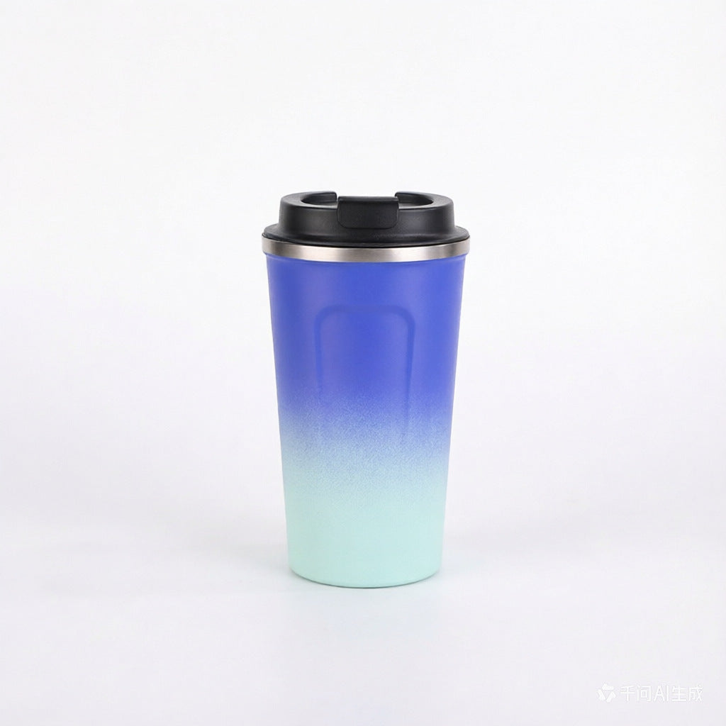 跨境二代咖啡杯304不锈钢保温杯真空水杯保冷礼品杯户外车载