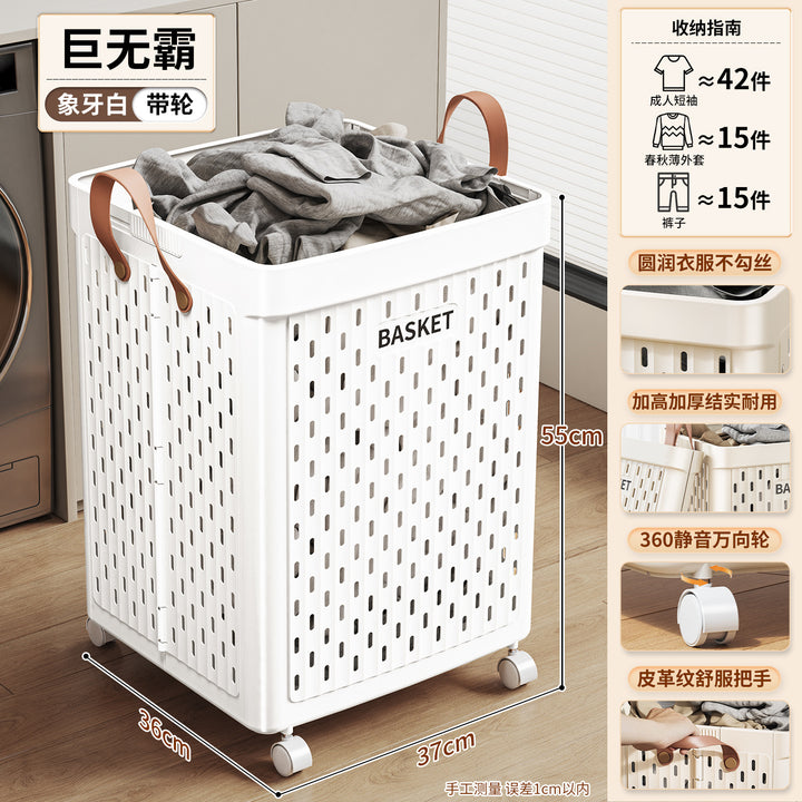 Large Capacity Foldable Laundry Basket – Collapsible Clothes Hamper for Bathroom