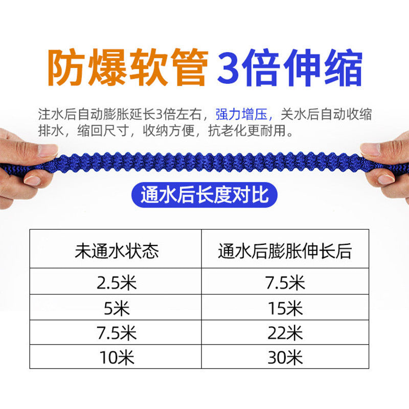 洗车工具花园浇花冲地刷车家用伸缩水管软管套装冲泡沫高压水枪