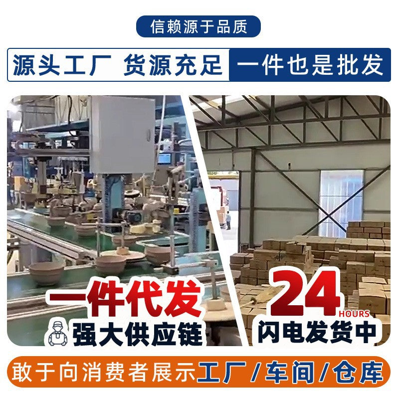 加工定制釉下彩2026新款石纹浅灰高级感陶瓷碗碟套装简约家用饭碗