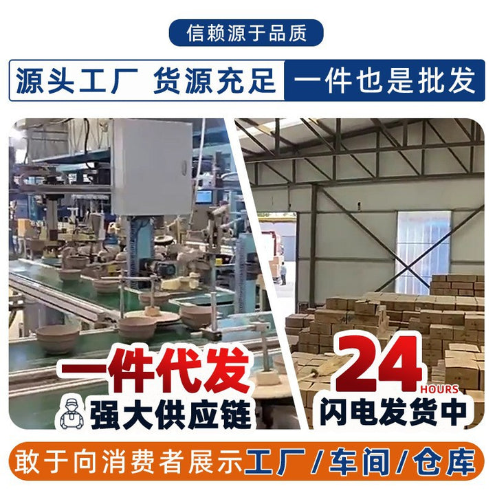 加工定制釉下彩2026新款石纹浅灰高级感陶瓷碗碟套装简约家用饭碗