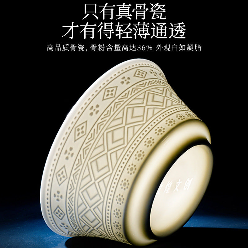 Ceramic Tableware Bowl & Plate Set Bowl & Plate Chopsticks Underglaze Home Housewarming Gift