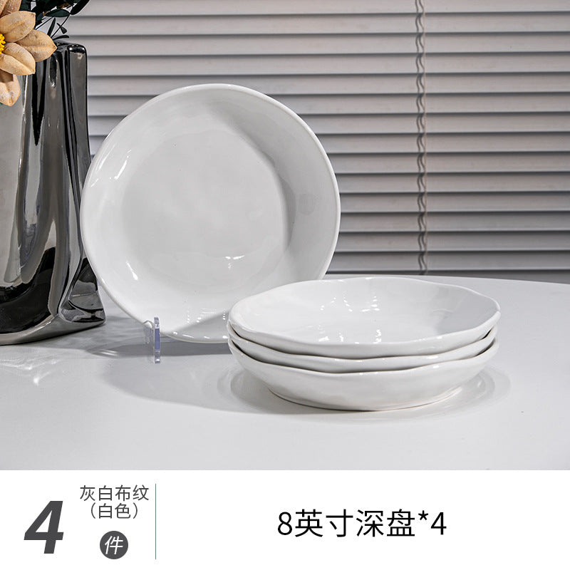 釉下彩碗碟套装家用北欧ins风碗盘碗具碗筷2026新款高级感简约餐
