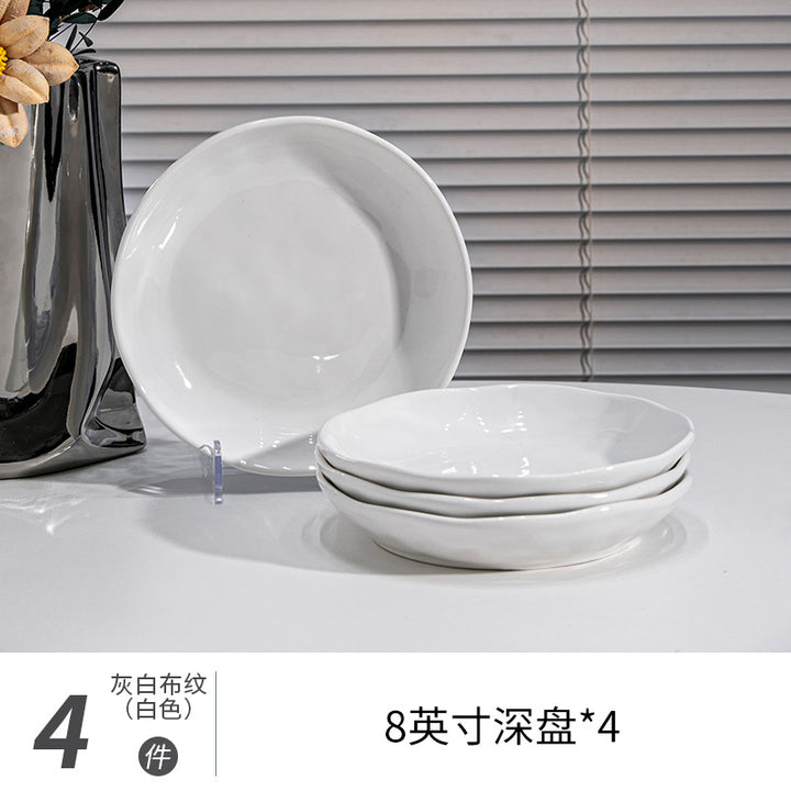 釉下彩碗碟套装家用北欧ins风碗盘碗具碗筷2026新款高级感简约餐