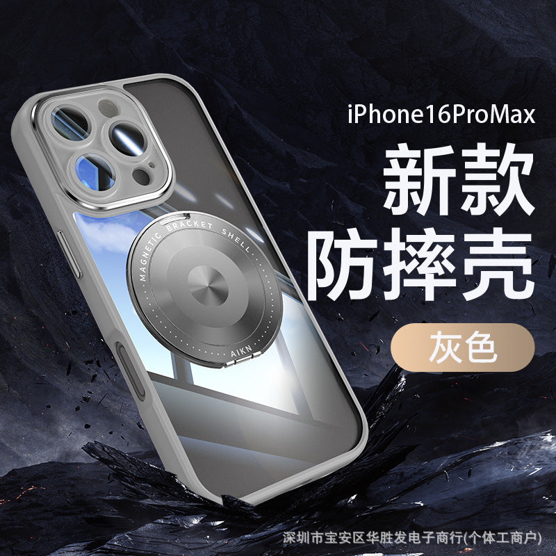 For iPhone17 Promax Phone Case 360 Mag Safe StandiPhone16 Shockproof Protective Case