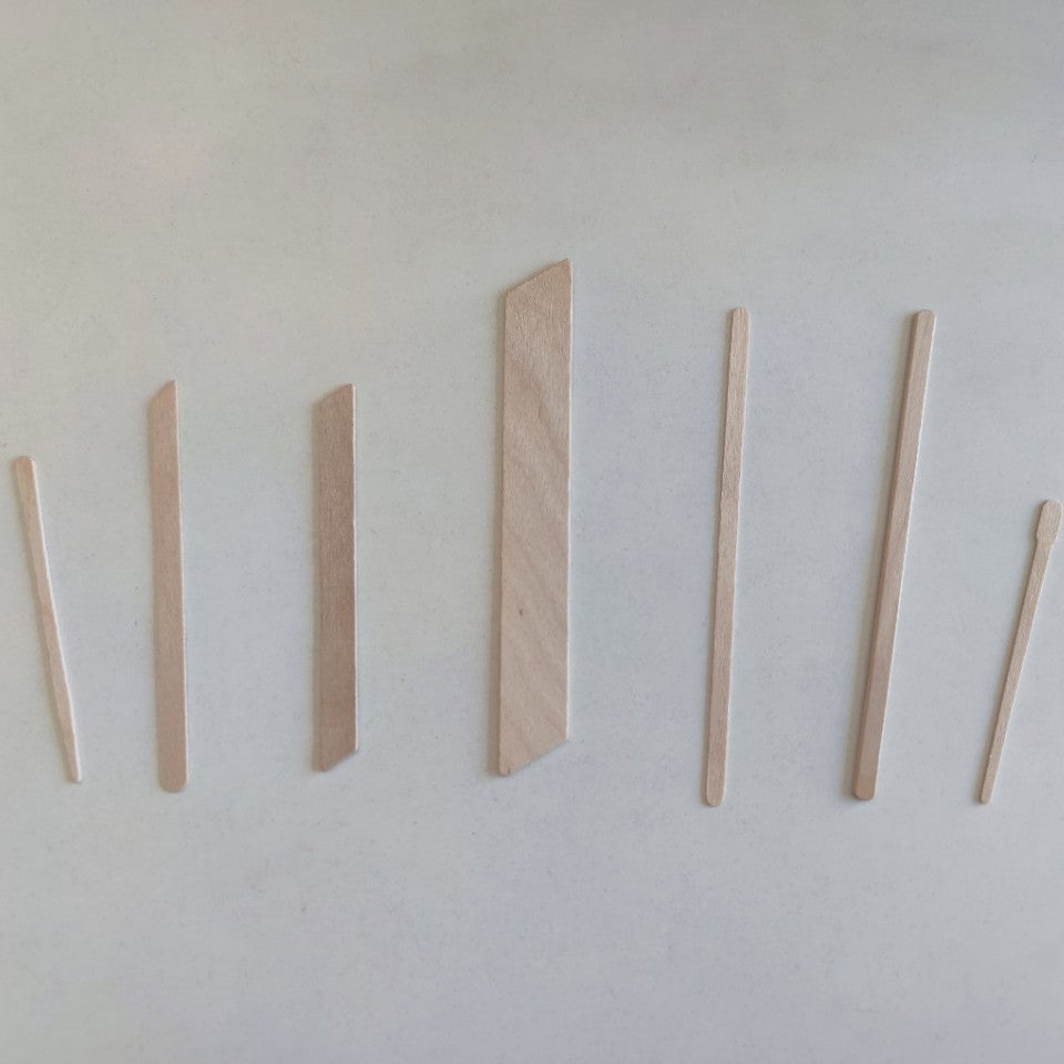 Wooden Wax Applicator Sticks 50 pc – Disposable Tongue Depressor Wax Spatulas for Hair Removal