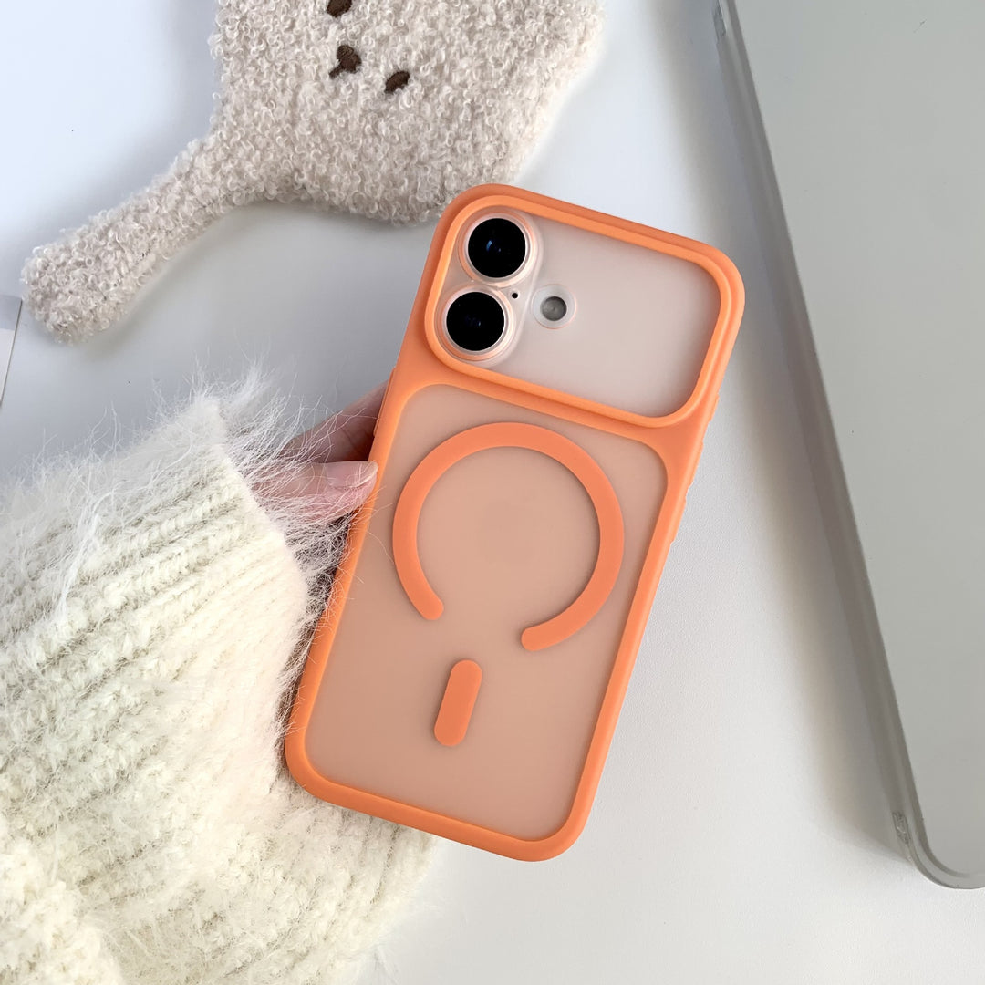 Soft Touch Mag Safe for iPhone17 pm Phone CaseiPhone16 Pro Max Frosted 15 pm Protective Case