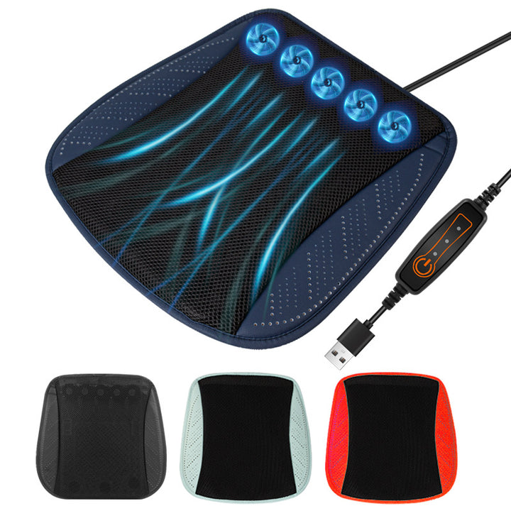 Car Seat Cushion Summer Seat Cushion Breathable Home USBSeat Cushion Car