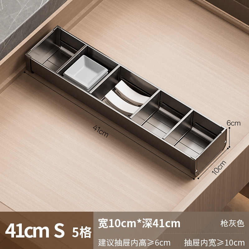 【2026专利新品】餐具收纳盒厨房碗筷子收纳盒抽屉收纳分隔分格盒