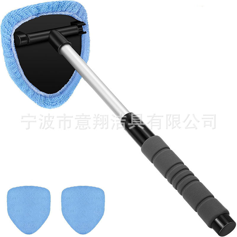 汽车挡风玻璃擦清洁刷除雾车窗刷超细纤维洗车玻璃窗刮伸缩杆跨境