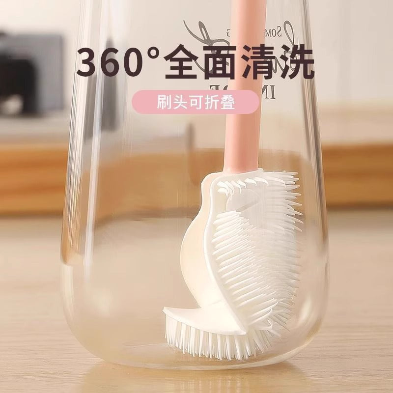 长柄硅胶杯刷洗杯子专用刷子奶瓶刷清洁刷无死角杯刷水杯清洗神器