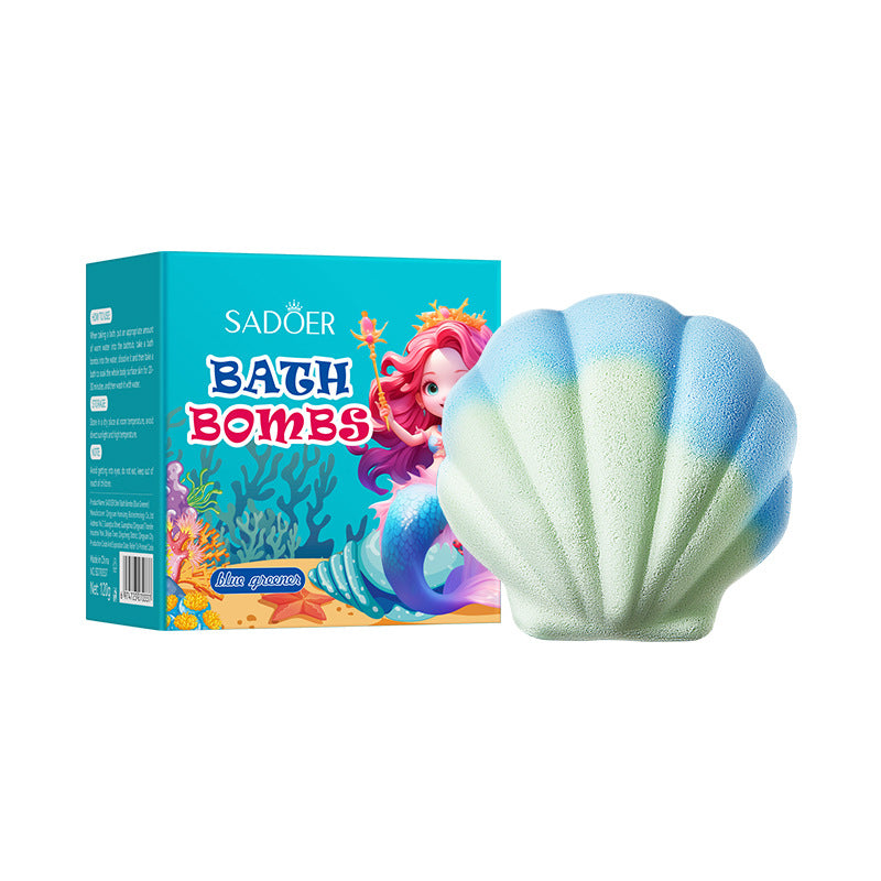 全英文浴浴盐SADOER上朵贝壳浴盐球 深层清洁身体沐跨境外贸批发