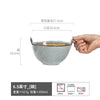 复古双耳陶瓷碗面碗酸奶碗双耳碗圆形菜碗汤碗日式碗餐具批发窑变