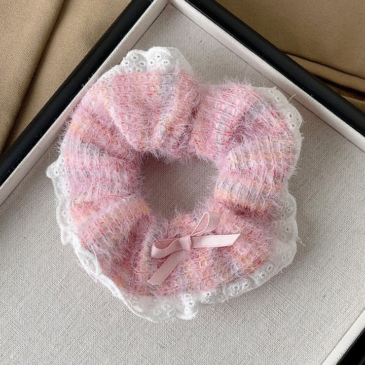 简约时尚法式猪大肠发圈头饰女气质皮筋女扎头马尾发绳高弹力头绳