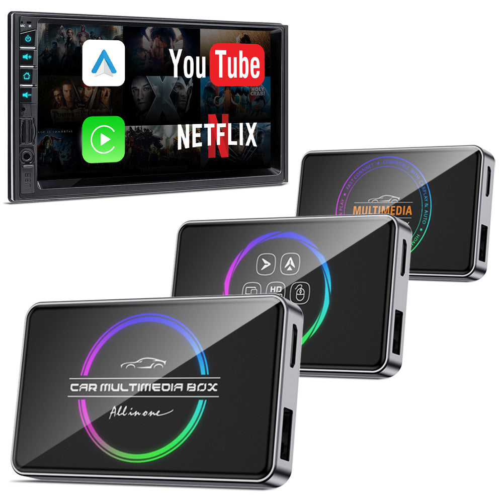 carplay转hdmi视频转接器双WIFI有线转无线carplay车载互联投屏器