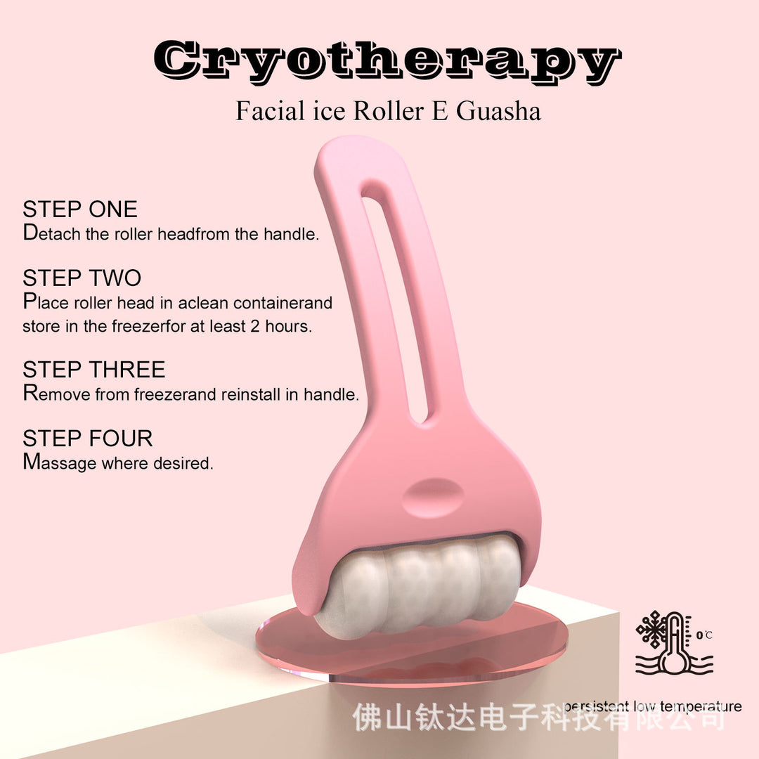 亚马逊 新款冰滚轮Q7便携式冰敷按摩手动 护理工具工厂