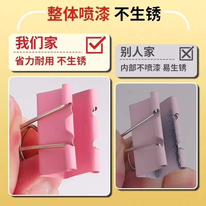Large Colorful Binder Clips Pack – Ticket File Paper Clips for Office Use