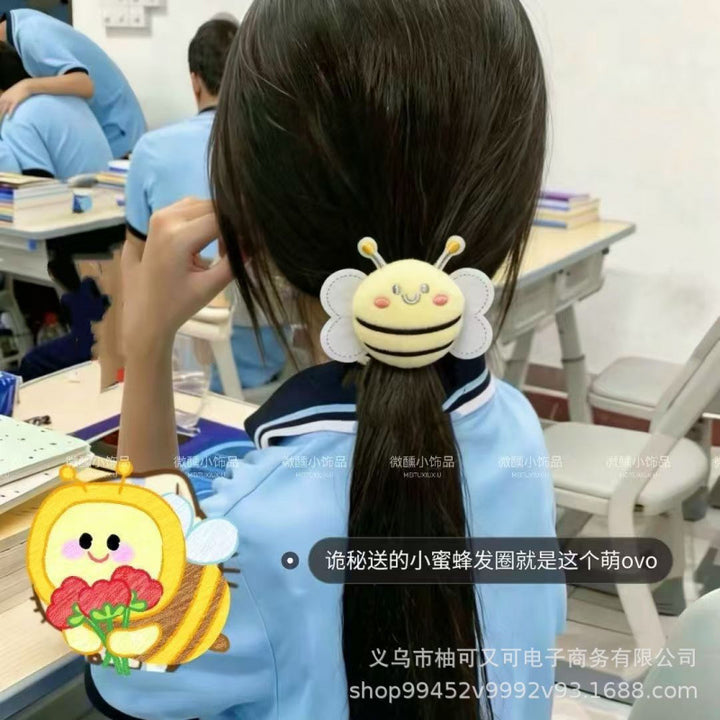 小红书小黄鸡发绳少女心马尾发圈创意设计炸头发发饰合集萌系头绳