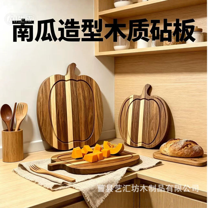 万圣节实木相思木不规则木质托盘美式蛋糕茶盘餐用托盘套装可定制