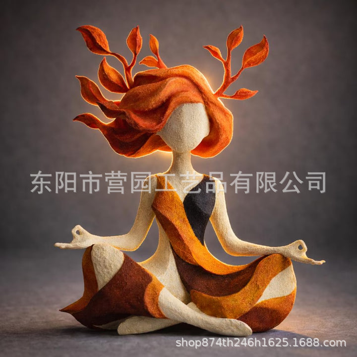 跨境新品Goddess of Nature Sculpture 静观自然女神雕塑艺术摆件