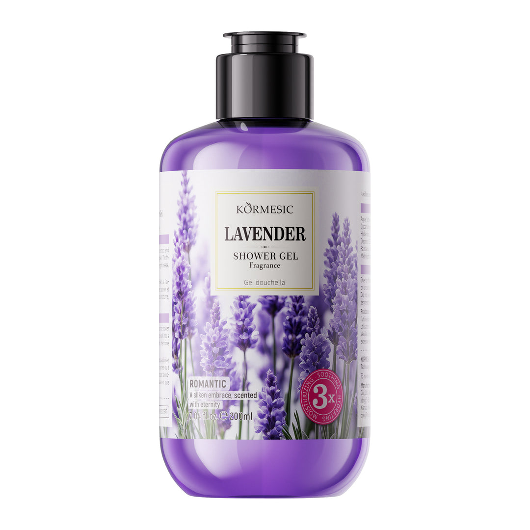 KORMESIC全英文薰衣草香氛沐浴露系列Shower Gel跨境厂家批发
