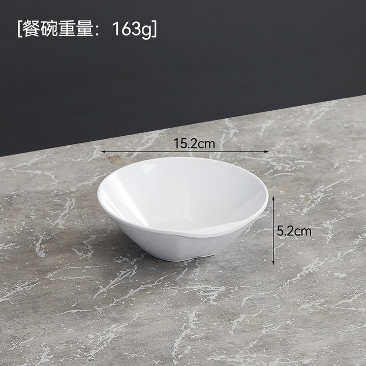 自助选现炒快餐称重菜盘商用套装学校食堂密胺餐具汤碗碟托盘