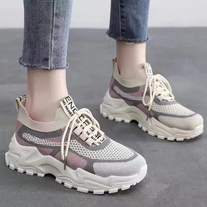Shoes Women Spring Women Shoes Casual Breathable Sneakers Women Thick Shoes Running Shoes Wholesale
