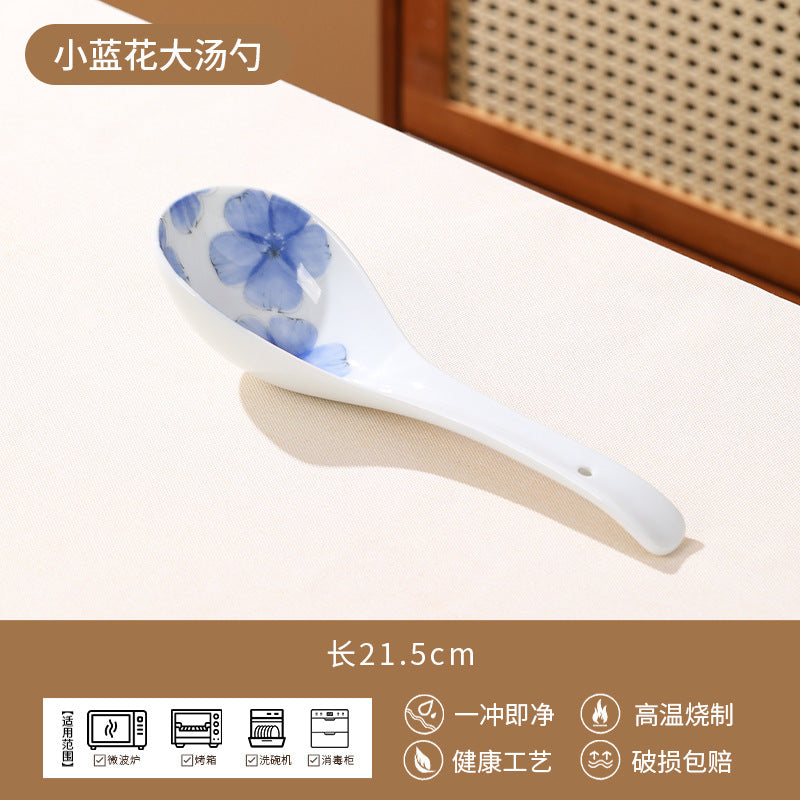 Ceramic Tableware Set Bowl Home High Temperature Underglaze Ceramic Bowl Porcelain Bowl Large Bowl Bowl & Plate