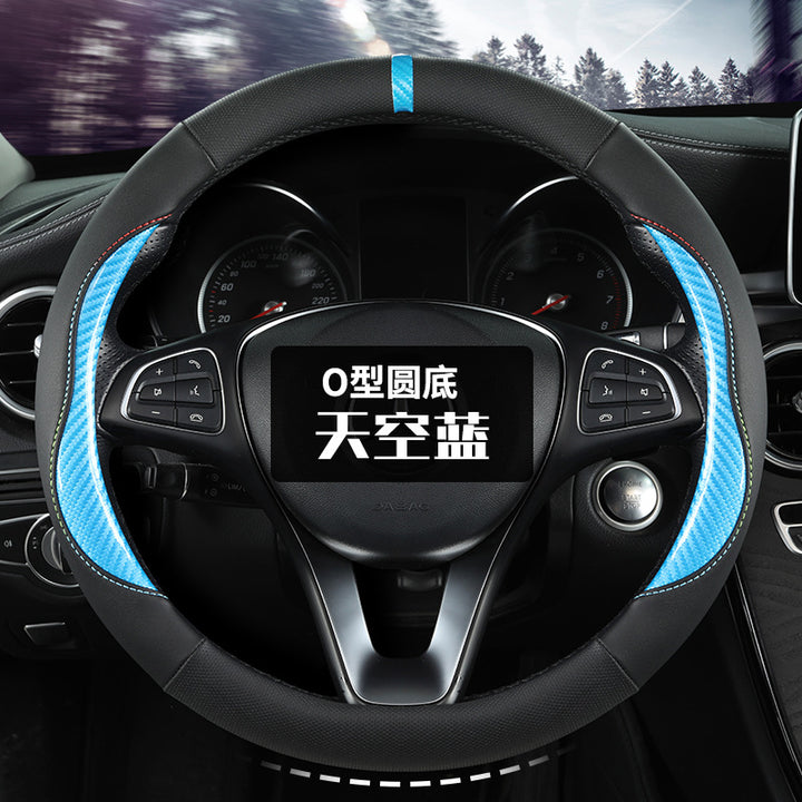 New Thin Car Steering Wheel Cover Unisex All Season Universal Non Slip Moisture Wicking Summer Winter Sports Gri