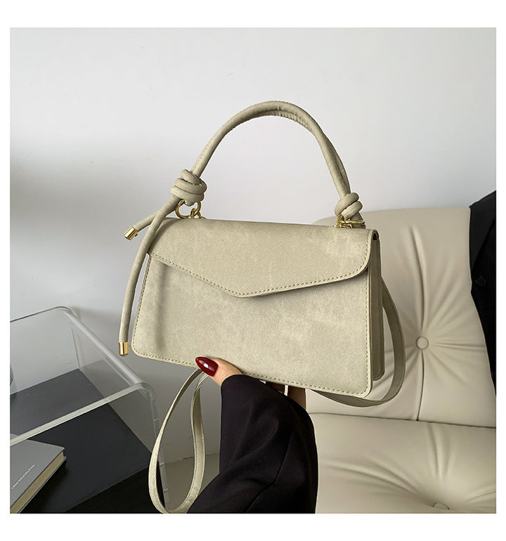 Spring Elegant Fashion Design Single Shoulder Stylish Vintage Minimalist Texture Handheld Crossbody Small