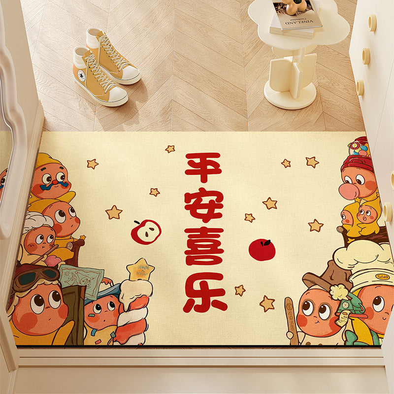 Star Entry Floor Mat Diatom Mud Absorbent Non Slip Carpet Home Doorway Entry Stain Resistant Floor Mat Wholesale