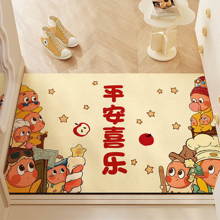 Star Entry Floor Mat Diatom Mud Absorbent Non Slip Carpet Home Doorway Entry Stain Resistant Floor Mat Wholesale