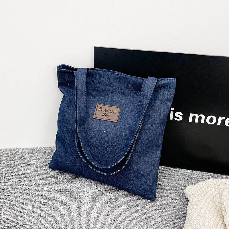 Wholesale Shoulder Bag Women Casual Korean Style Women Tote Bag Canvas Student Handheld Drop Shipping