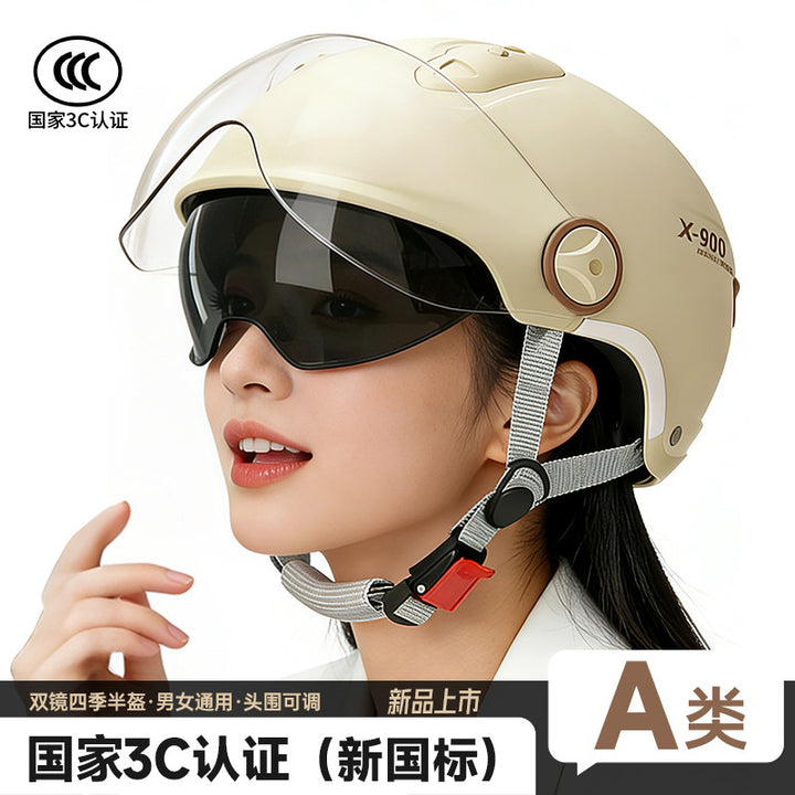 3 C Helmet Motorcycle Men's Women's