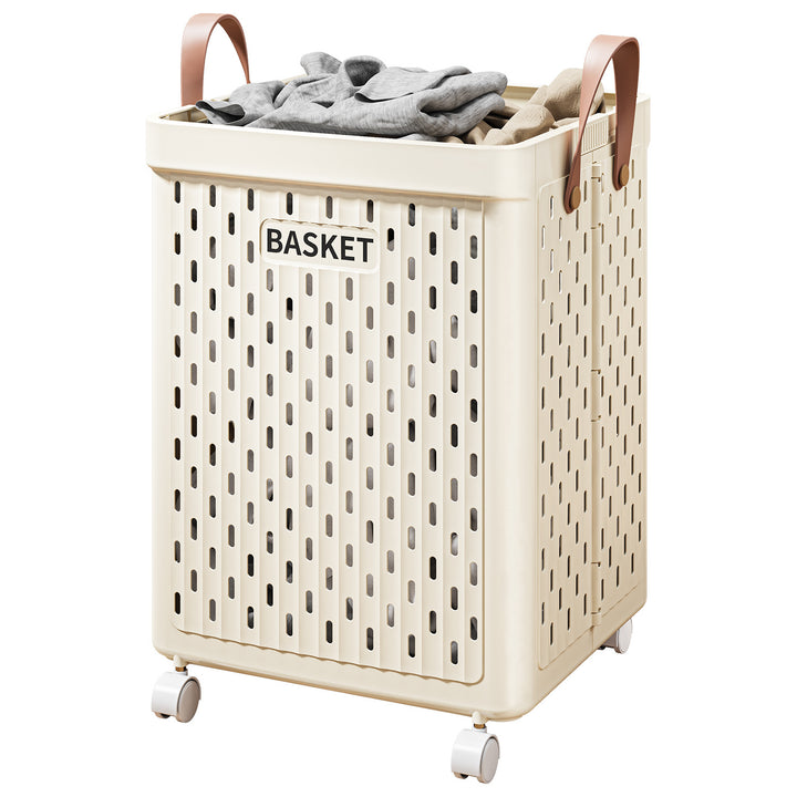 Large Capacity Foldable Laundry Basket – Collapsible Clothes Hamper for Bathroom
