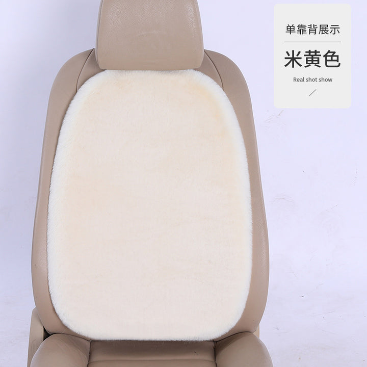 Thickened Winter __NS 99__h Car Seat Cushion – 3-Piece Backrest Short Fur Single Seat Cover