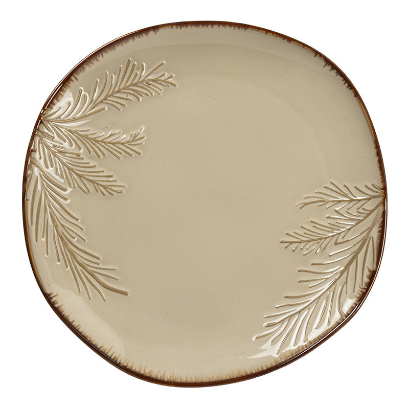 Plate Home Premium Design Ceramic Large Plate Vintage Tableware Wholesale Bowl Large Bowl Bowl Bowl
