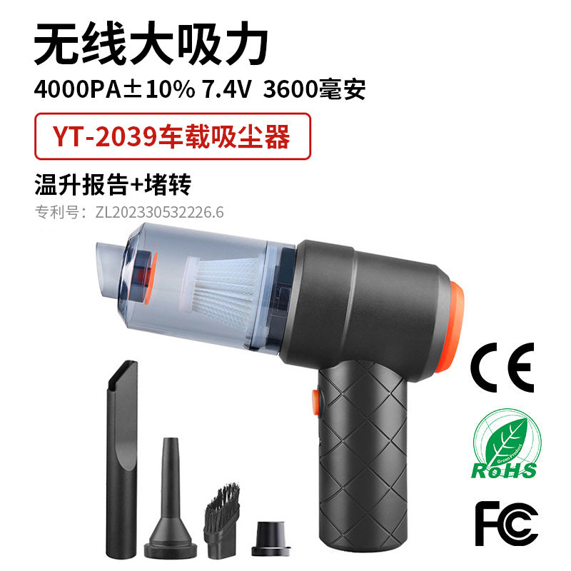 New Car Household Mini Vacuum Cleaner – Blow & Suction Cordless Handheld