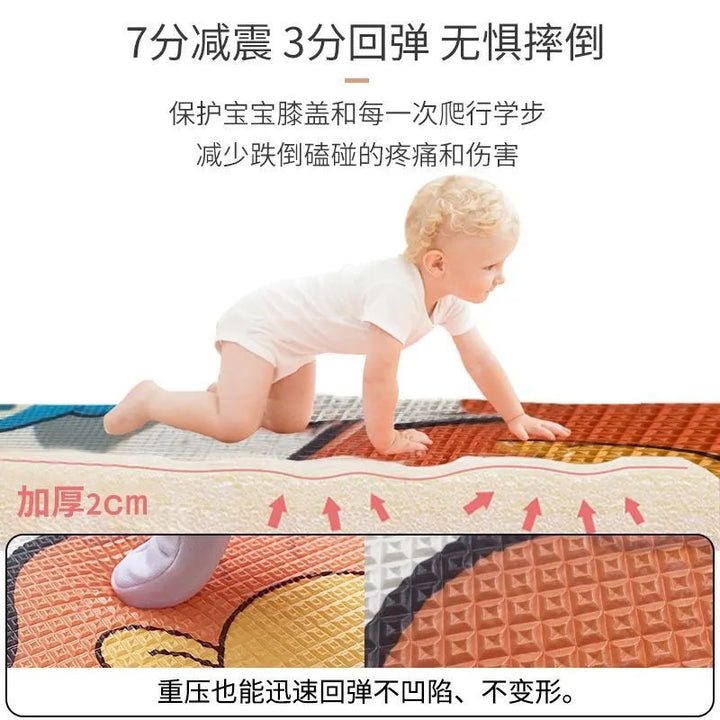 防潮加厚爬行垫宝宝婴幼儿整张防摔垫爬爬垫隔凉防水家用泡沫地垫