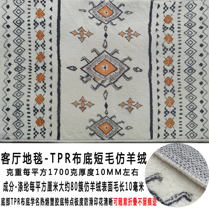 Crystal Velvet Floor Mat - Machine Washable Non-Slip TPR Bottom 30 Patterns Custom