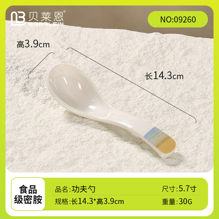 密胺餐具高档盘碗碟套装商用酒店专用高级感摆台四件套盘新款餐具