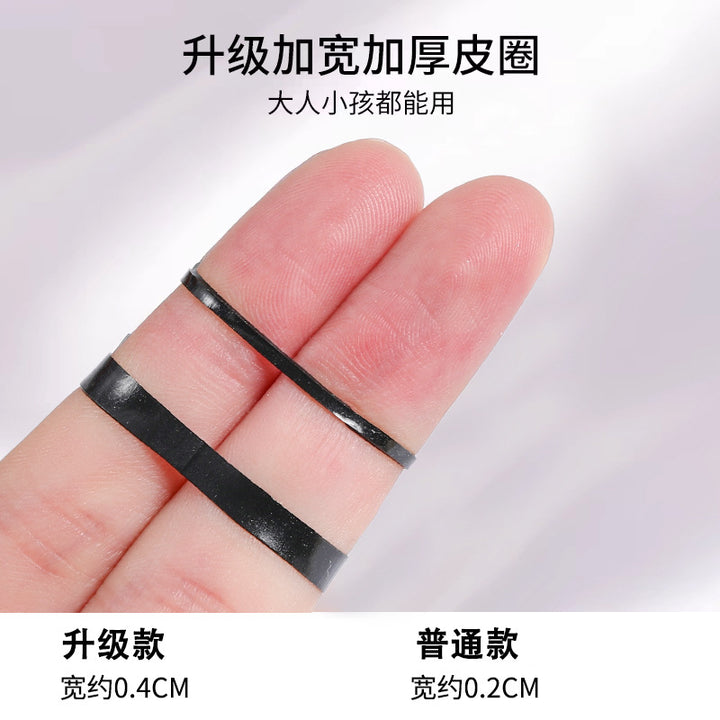 橡皮筋女扎头发加粗加厚发圈一次性高弹力耐用黑色胶圈小头绳大人