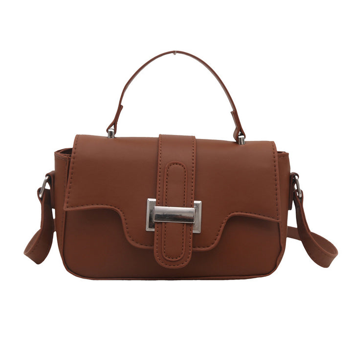 Korean Style Minimalist Small Square Bag – Belt Buckle Crossbody Shoulder Bag