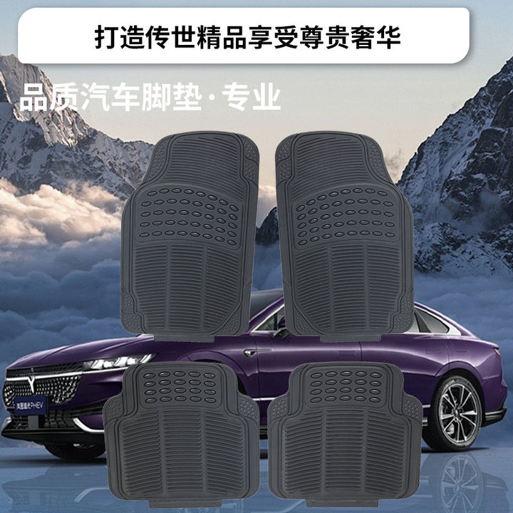 4 Piece Set Waterproof Non Slip Durable Car Stain Resistant Car Foot Matpvc Floor Mat