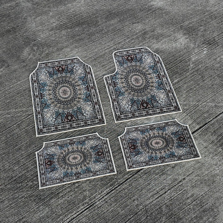 TEMUVintage Car Stain Resistant Durable Foot Mat 4 Piece Set Wholesale
