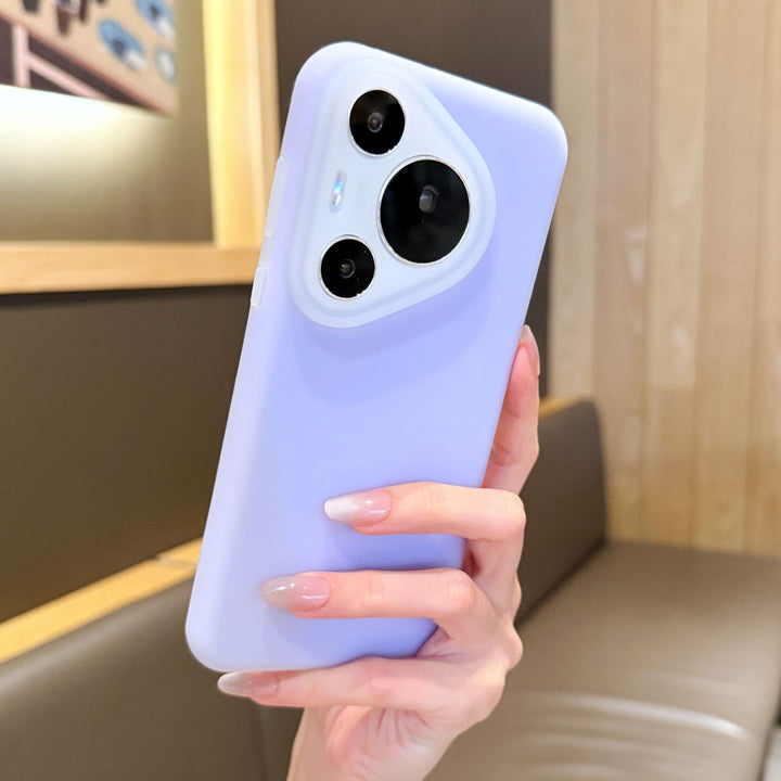 Liquid Silicone Jellyfor Huawei Pura 70 Full Coverage Phone Case Huaweimate 60 Solid Color Shockproof